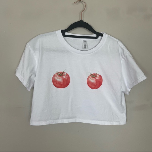 POLYCHROME GOODS RIPENED TOMATOES CROP TOP SIZE SMALL - Picture 10 of 16